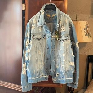 Robins jeans studded jacket.. universal